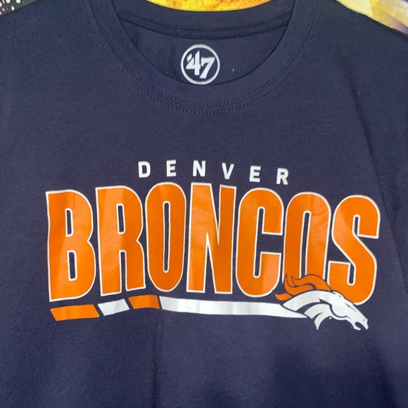 Men’s L Denver Broncos NFL ’47 - Blitz Strike T-Shirt - Picture 2 of 5